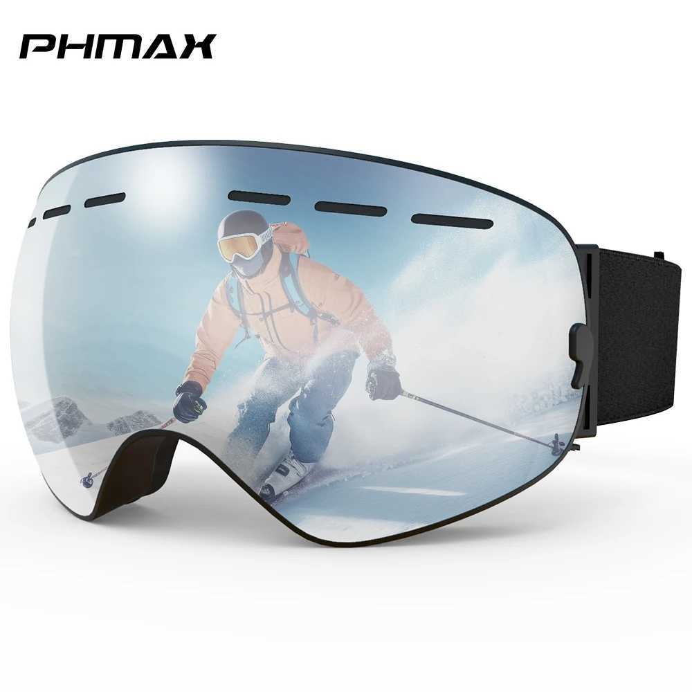PHMAX mens and womens outdoor skiing sunglasses UV400 dual lens skiing goggles mens skiing goggles winter cycling goggles CL241010