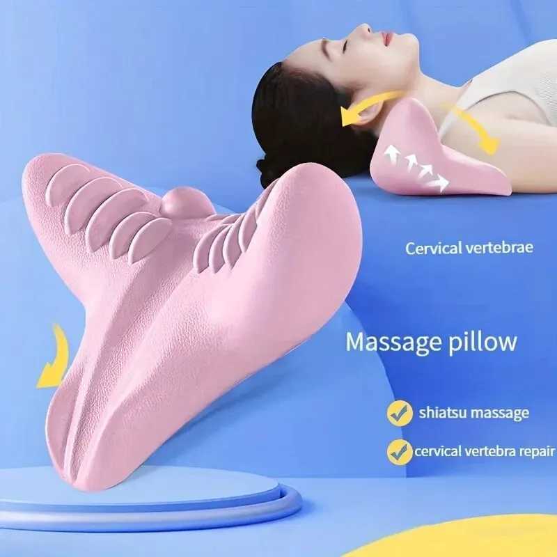 New Gravity Massage Pillow Cervical Vertebra Massager Spinal Traction Device Shoulder and Neck Massage Pillow Neck Stretching Pillow W240819