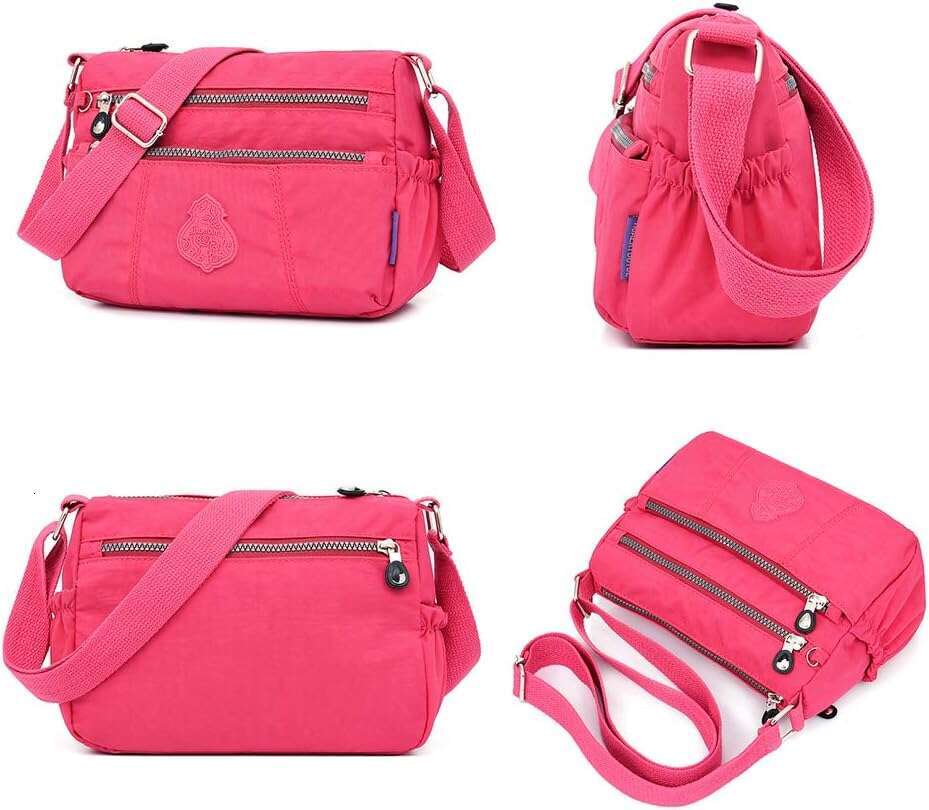 for Shoulder Women Waterproof Crossbody Purses Lightweight Nylon Work Travel Purse Messenger Bag