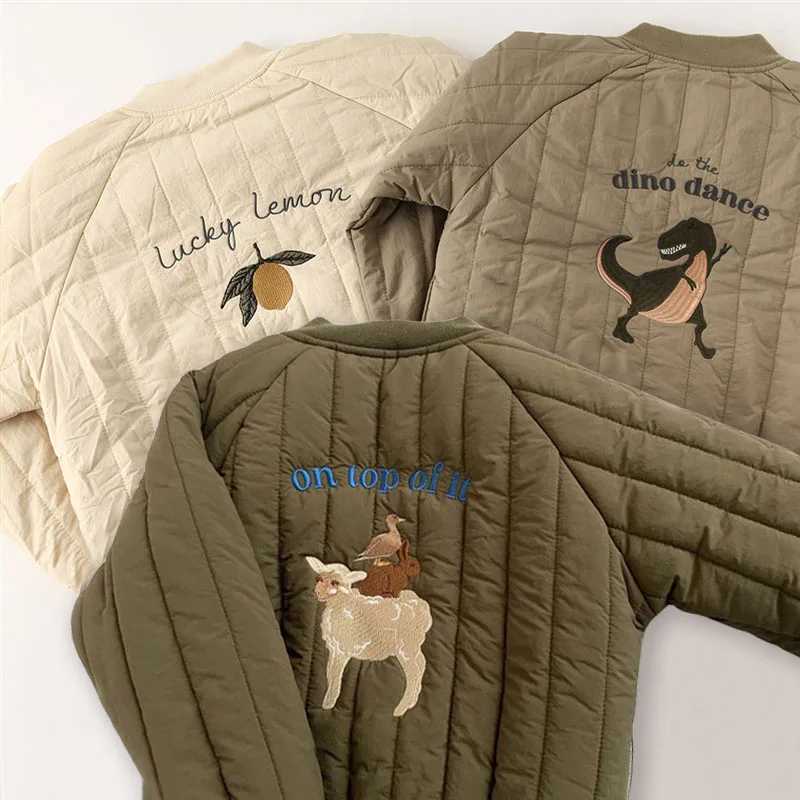 Down Coat 1-6Y Autumn Clothing Thick Cotton Womens Jacket Childrens Warm Coat Childrens Winter Clothing H241010
