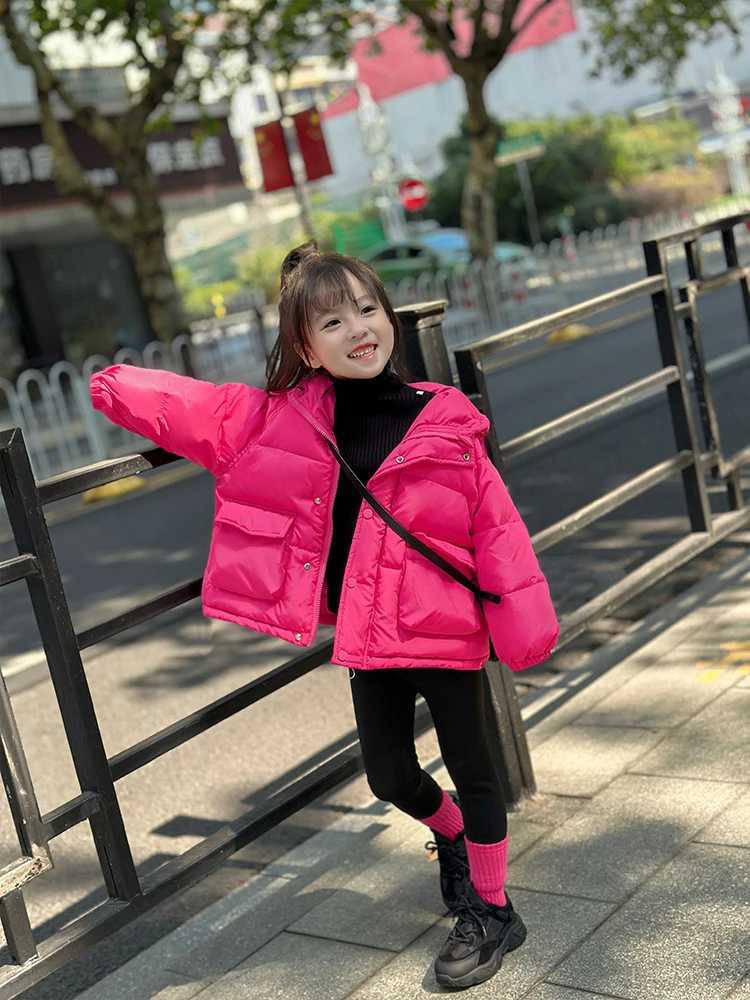 Down Coat Winter childrens down cotton jacket girls thick windproof coat childrens park childrens baby coat XMP327 H241010