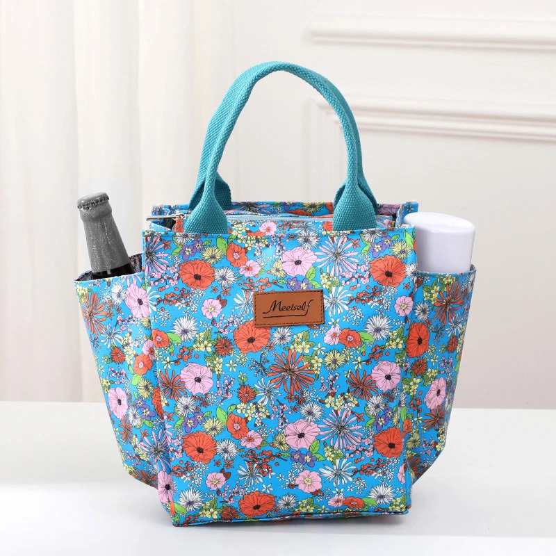 Large capacity Oxford cloth lined insulated lunch bag for mothers stylish and portable with meal isolation 241008