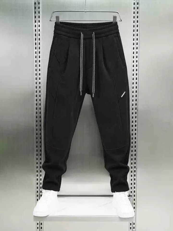 Mens denim casual pants loose pants 2024 autumn new item bundled foot pants mens casual fitness sports pants W241009