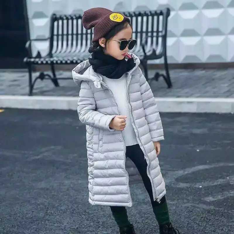 Down Coat Autumn Winter Outerwear Jacket For Boys Girls Clothes Cotton-Padded Hooded s Coat Children Clothing Parkas Soft Thin Overall H241010