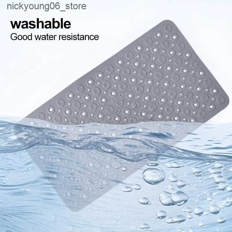 Non-Slip Bath Mats PVC Donut Anti Slip Bathroom Mat with Suction Cup Design Bathtub Massage Mat Comfortable Safe and Healthy L240910