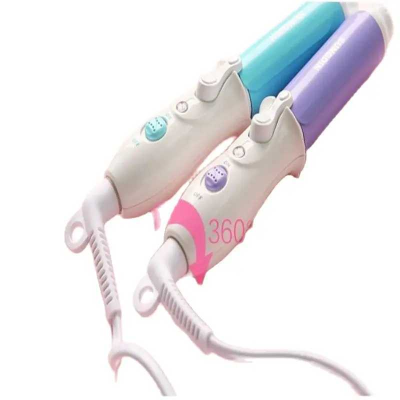 Travel Portable Electric Fringe Hair End Curling Iron 26MM Tourmaline Ceramic Wand Beach Wave Roller Curler Bang Styling WavyXJ241010