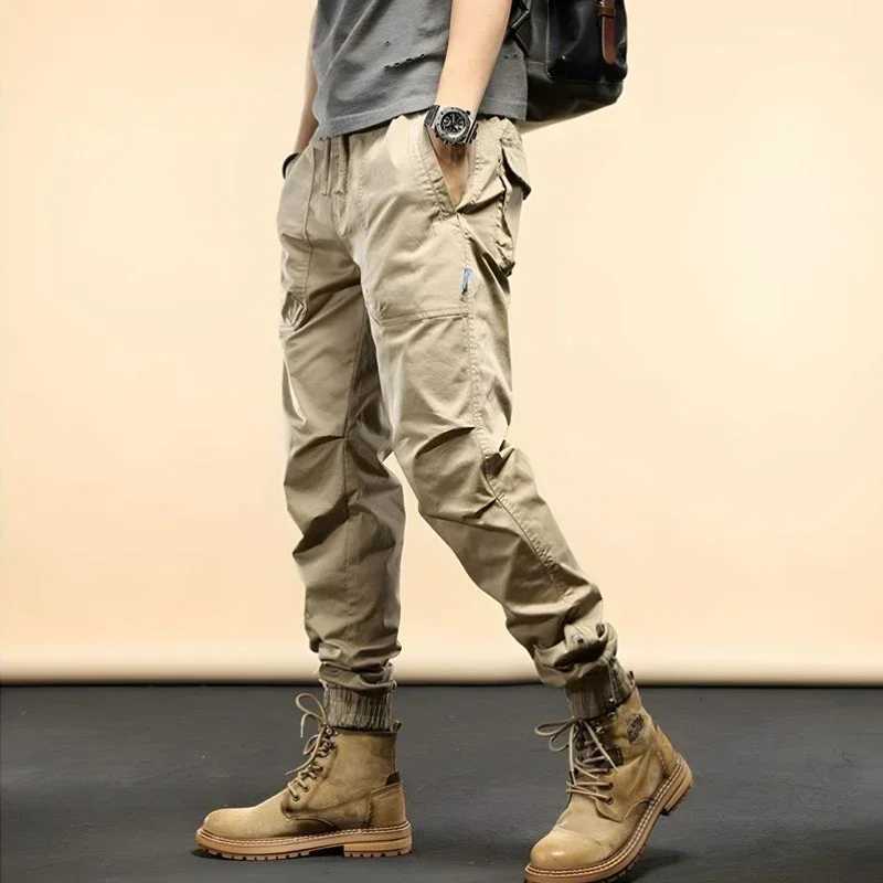 Mens winter hiking pants with mens outdoor wool lining khaki Harajuku oversized casual spandex featuring a unique trend W241009