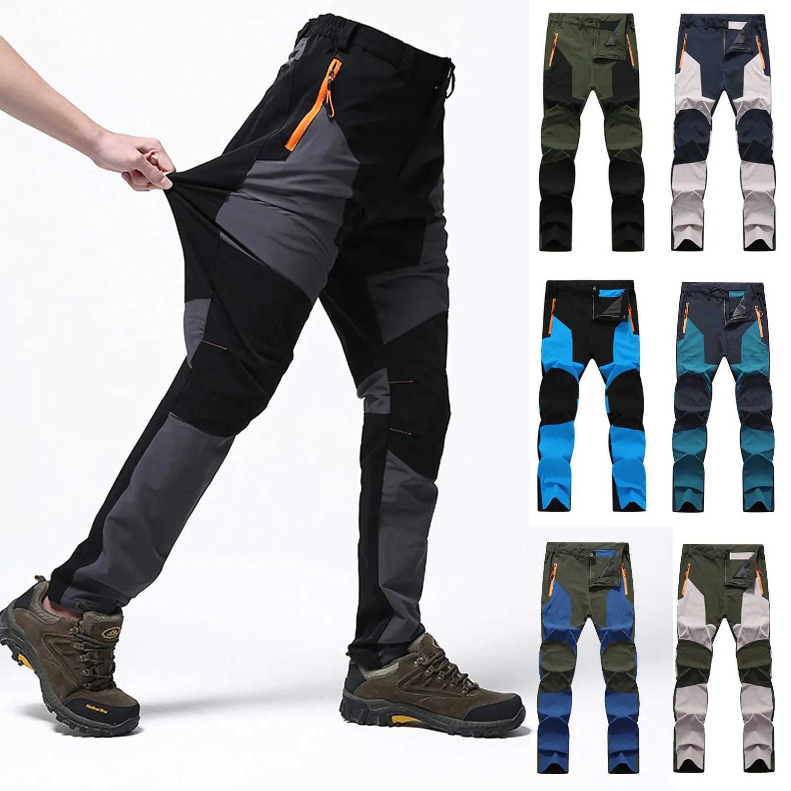 4 seasons of casual hiking pants fashionable mens warm fishing pants outdoor sports tactics waterproof mountain hiking pants W241009