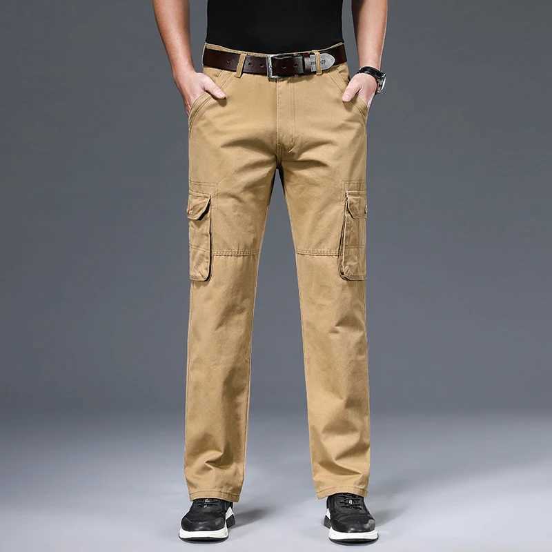 Spring mens cargo pants cotton workwear autumn new style climbing outdoor casual loose mens Pantalones Hombre W241009