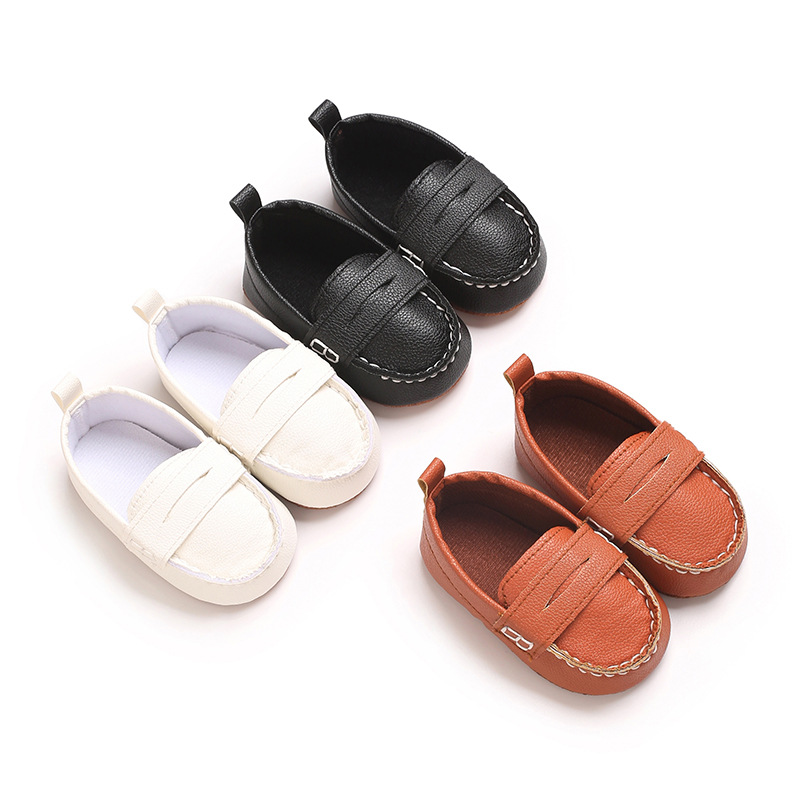 Fashion Infant Casual Shoes for Baby Boys Loafers Newborn Footwear Toddler Girls Soft Bottom Leather cutefeet Shoes 0-18 Months