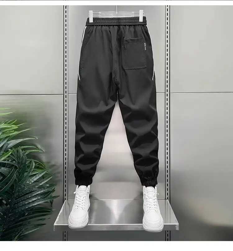 Large size mens summer pants mens sports mens tailoring mens Trouser Korean popular clothing jogging sportswear gym runners running goods W241009