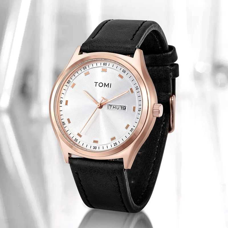 TOMI Minimalist Mens Watch Business Casual Mens And Womens Quartz Watch Fashionable And Versatile Calendar Quartz WatchX241010