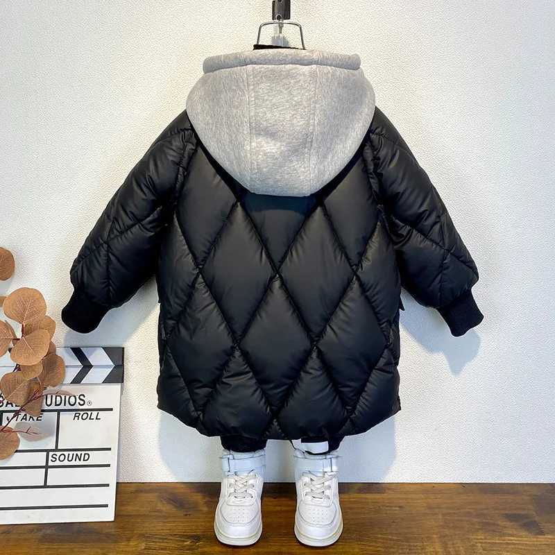 Down Coat Childrens winter down jackets boys toddlers girls clothing thick and warm hooded jackets Parka youth clothing outerwear snow jackets H241010