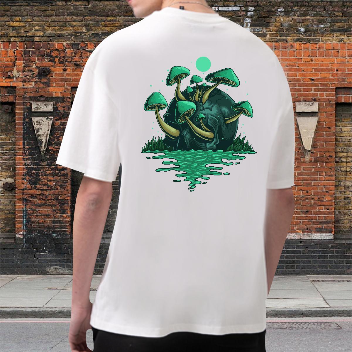 Cool T Shirts Men 230g Cotton skull Casual Customized Print Breathable Mens Tshirts 2024 Designer Top Tees