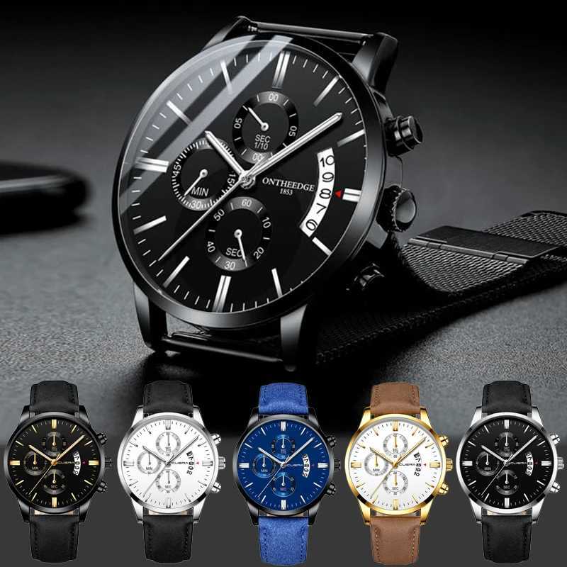 Business Mens Watch Brand Luxury Male Quartz Watches Minimalist Casual Leather Strap Digital Calendar Wristwatch Men ClockX241010
