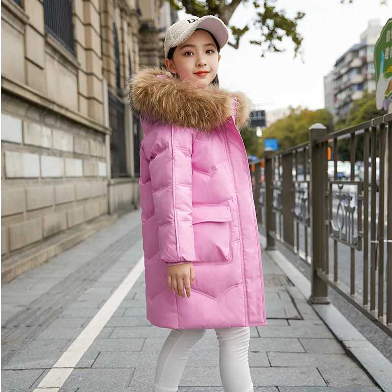 Down Coat 2024 Winter Down Jacket For Grils Waterproof Girls clothing Outerwear Coat Teenage 5-14 Years s Parka toddler girl Clothes H241010