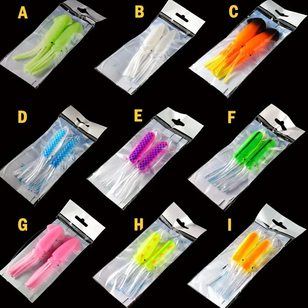 SUNMILE Fishing Soft Squid Daisy chain Lure 12cm Squid Jig Fishing Lures For Sea Fishing Wobbler Bait Trolling Fishing Lure 241010