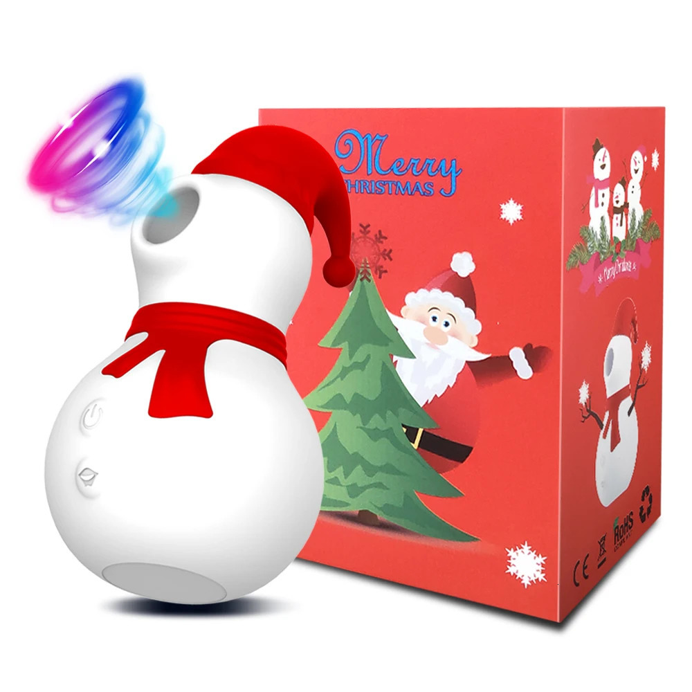 Sucking Vibrators for Female Clitoris Blowjob Sucker Christmas Gift Sucking Sex Toys for Adult Women Winter Snowman 241010