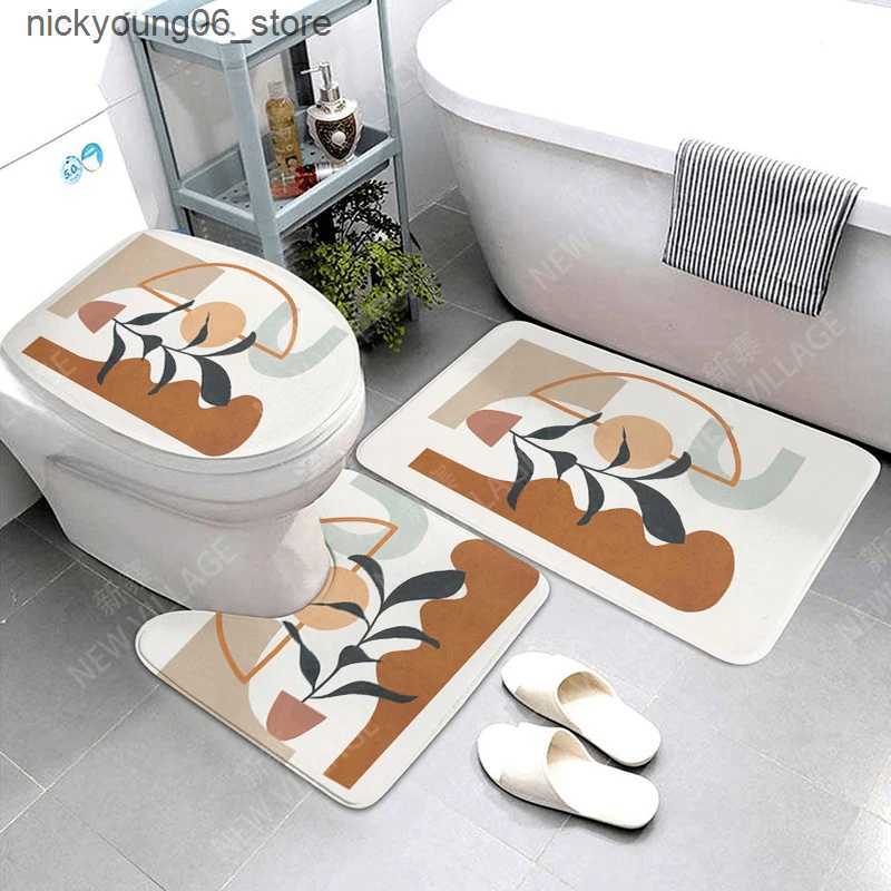 Non-Slip Bath Mats Anti-slip Bath Mat Bathroom Small Rug Shower Mat Decorative Absorbent Foot Mat Entrance Bathtub toilet rug Morandi Nordic Modern L2