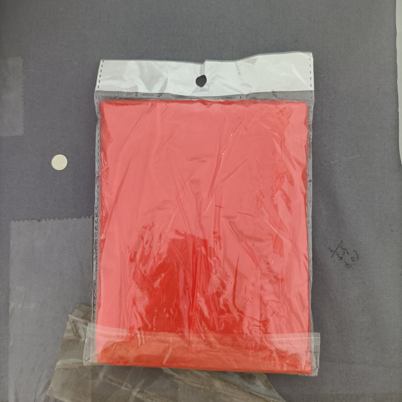 Impermeable disposable PE raincoat long sleeved hooded rainproof EVA raincoat