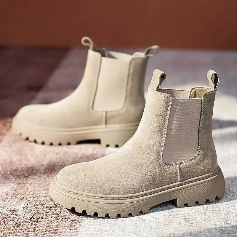 New Soft Leather Ankle Boots Autumn Flat Shoes Fashion Womens Plush Warm Winter M240921 Snow Boots Booties