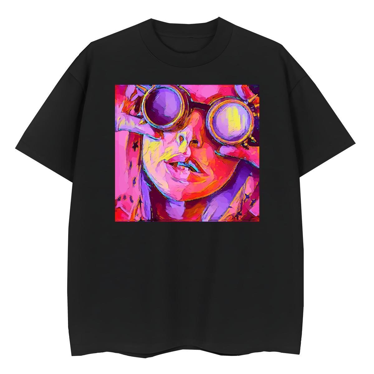 2024 Designer T Shirt For Woman 230g 100% Cotton Breathable Short Sleeve Summer Casual portrait Woman Tshirt Soft Custom Cartoon Tops