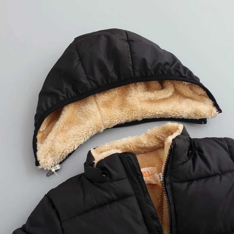 Down Coat 2024 new winter fashion childrens cotton coat men and women baby thickening warm coat clothes boys and girls plush down cotton H241010