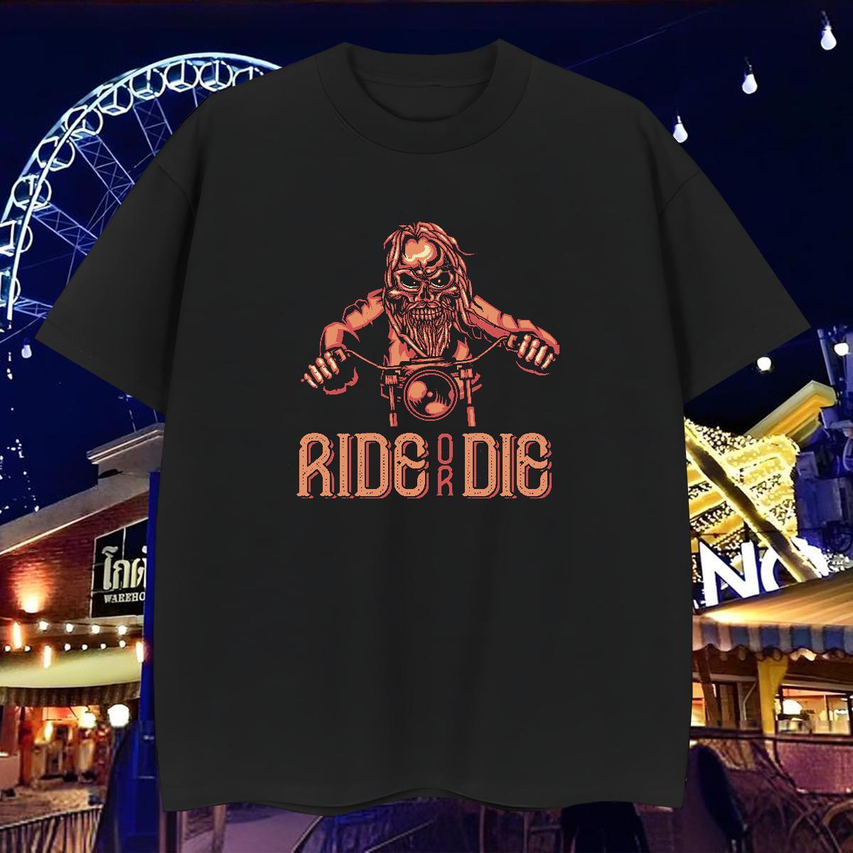 Cool T-Shirts 230g Cotton skull High Street Hip Hop Custom Printed Round Neck Short Sleeve Couples T Shirts Fashion Casual Tops Shirt