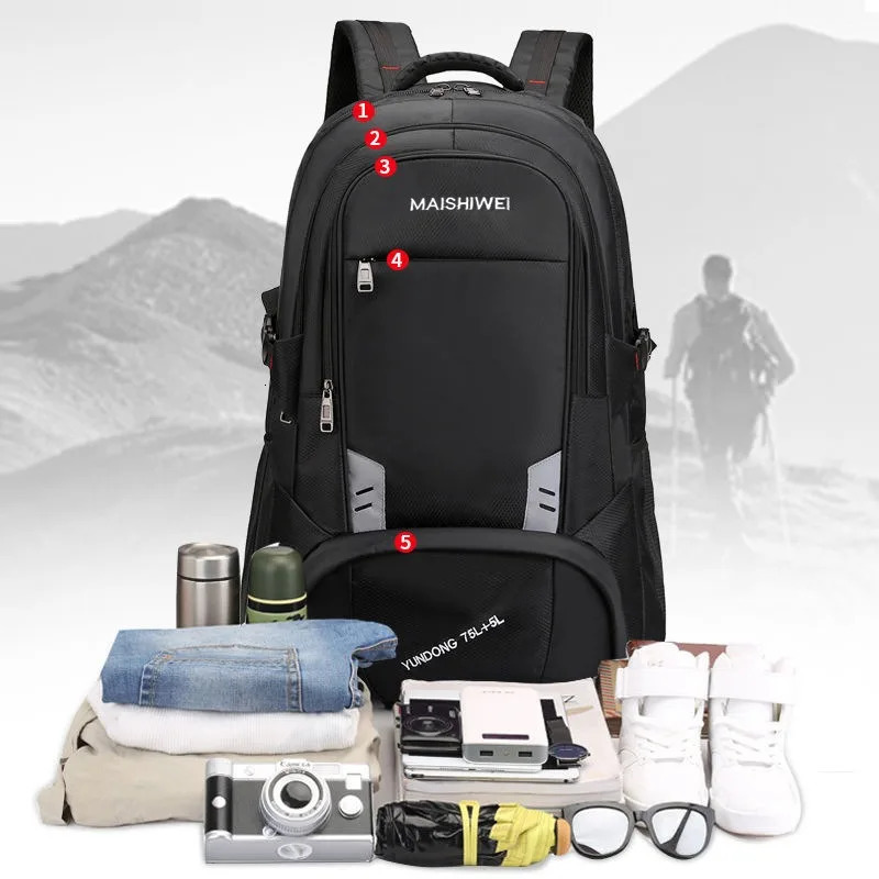 Mens 20 inch laptop backpack with a capacity of 60 liters and 80 suitable for highquality business backpacks Oxford travel bags both men women 241008