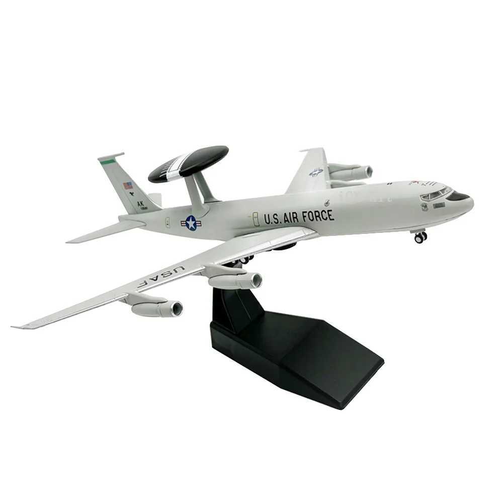1/200 Scale E-3 Sentry AWACS Early Warning Aircraft E3 Airplane Diecast Metal Finished Static Plane Model Toy Collection or GiftXJ241010