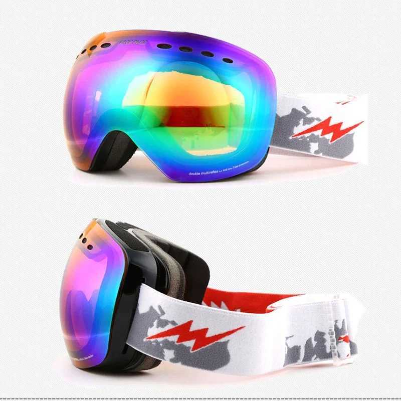 Sports womens skiing goggles anti fog mountain peoples snow glasses winter mens skiing glasses outdoor double womens motorcycle sunglasses CL241010