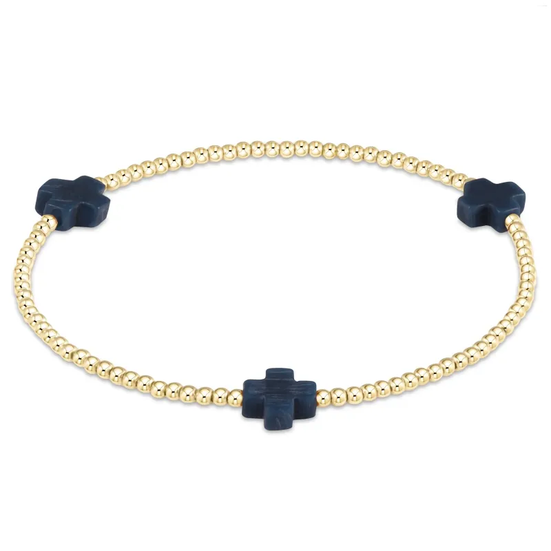 Beaded Strand Ccgood Mticolor Cross Charm Summer Bracelet For Women Pseras Gold Plated 18 K Beads Bracelets Stackable Boho Jewelry Jhk Otr08