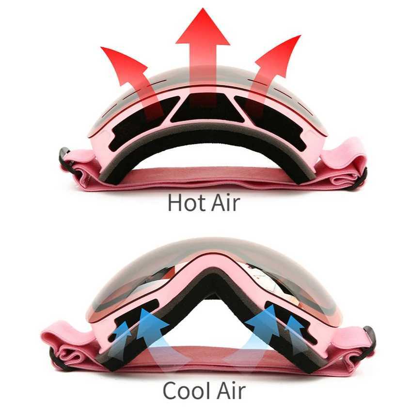 Loogdeel Ski Goggles Mens Ski Goggles Snow Glasses UV400 Protective Double Layer Outdoor Ski Glasses CL241010