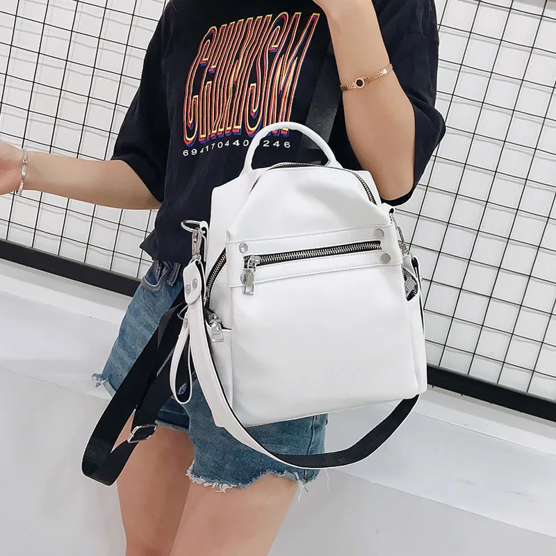 ner Womens High Quality PU Leather Backpack Multi purpose Travel and Girls SH457 241008