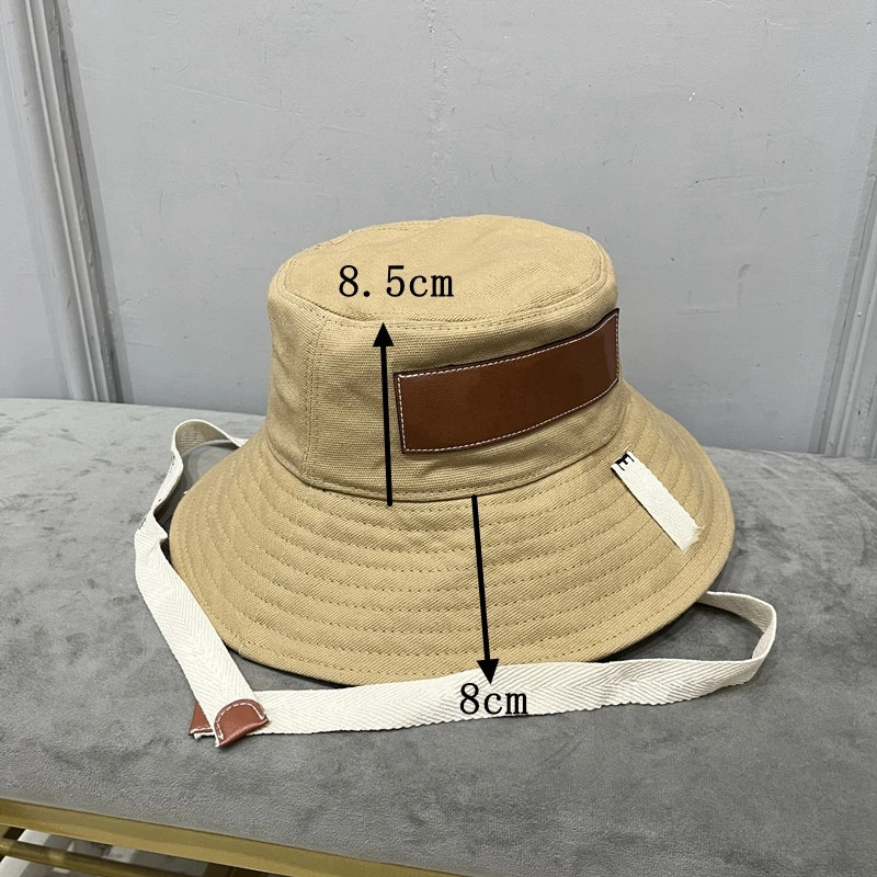 Womens Canvas Bucket Hat Fashion Trend Lace Fishermans Hat Summer Outdoor Leisure Sunshine Beach Hat 240930