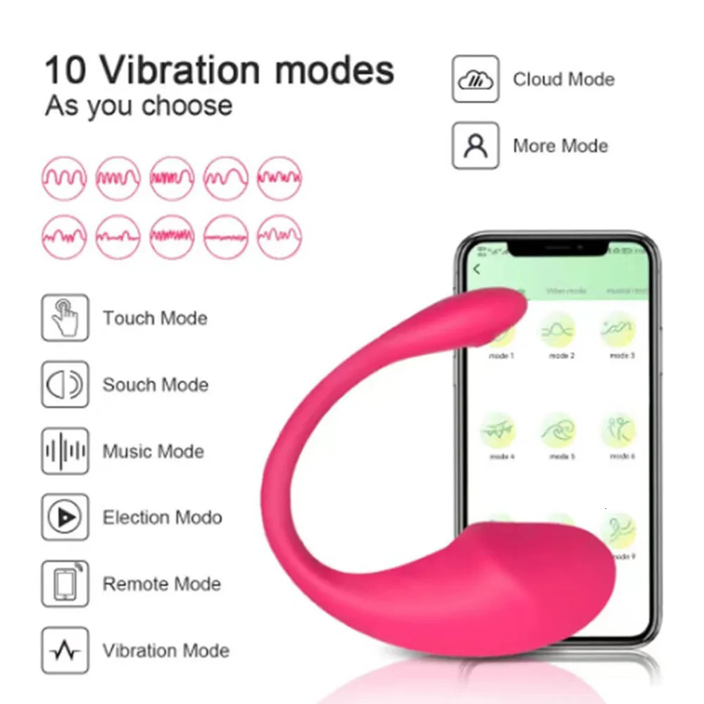 Wireless Bluetooth application wearing egg vibrator penis GSpot stimulator vibrating vagina massage adult sex toy 241009