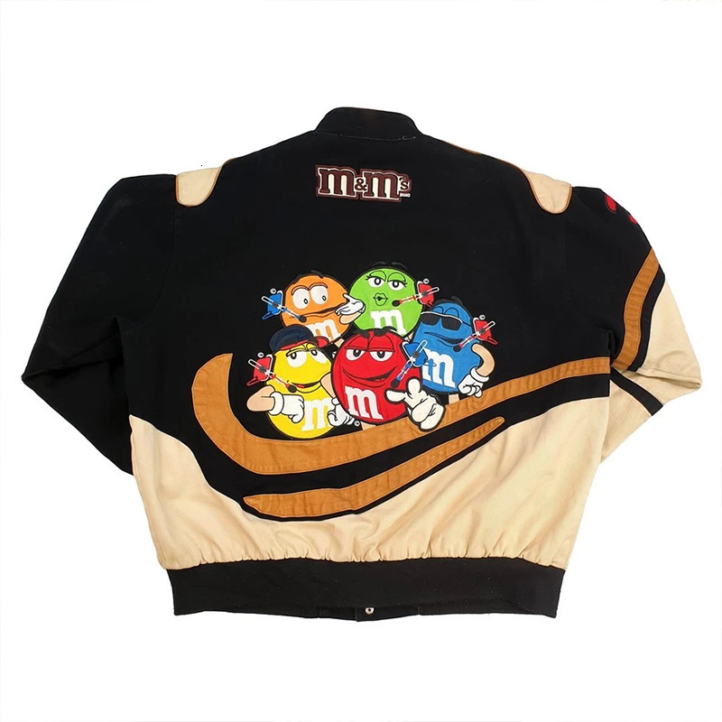 Cross border 2022 autumn new jacket Amazon motorcycle style color blocked print casual loose long sleeved trench coat jacket