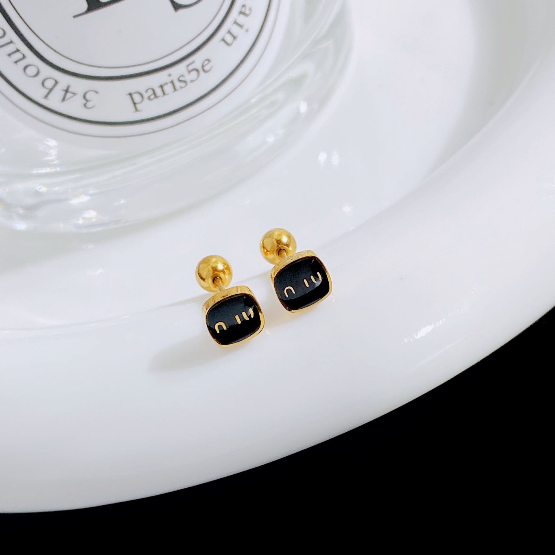 stainless steel fashion korea designer screw earrings stud for women gold color simple designs tiny earring earings ear rings jewelry gift H260202