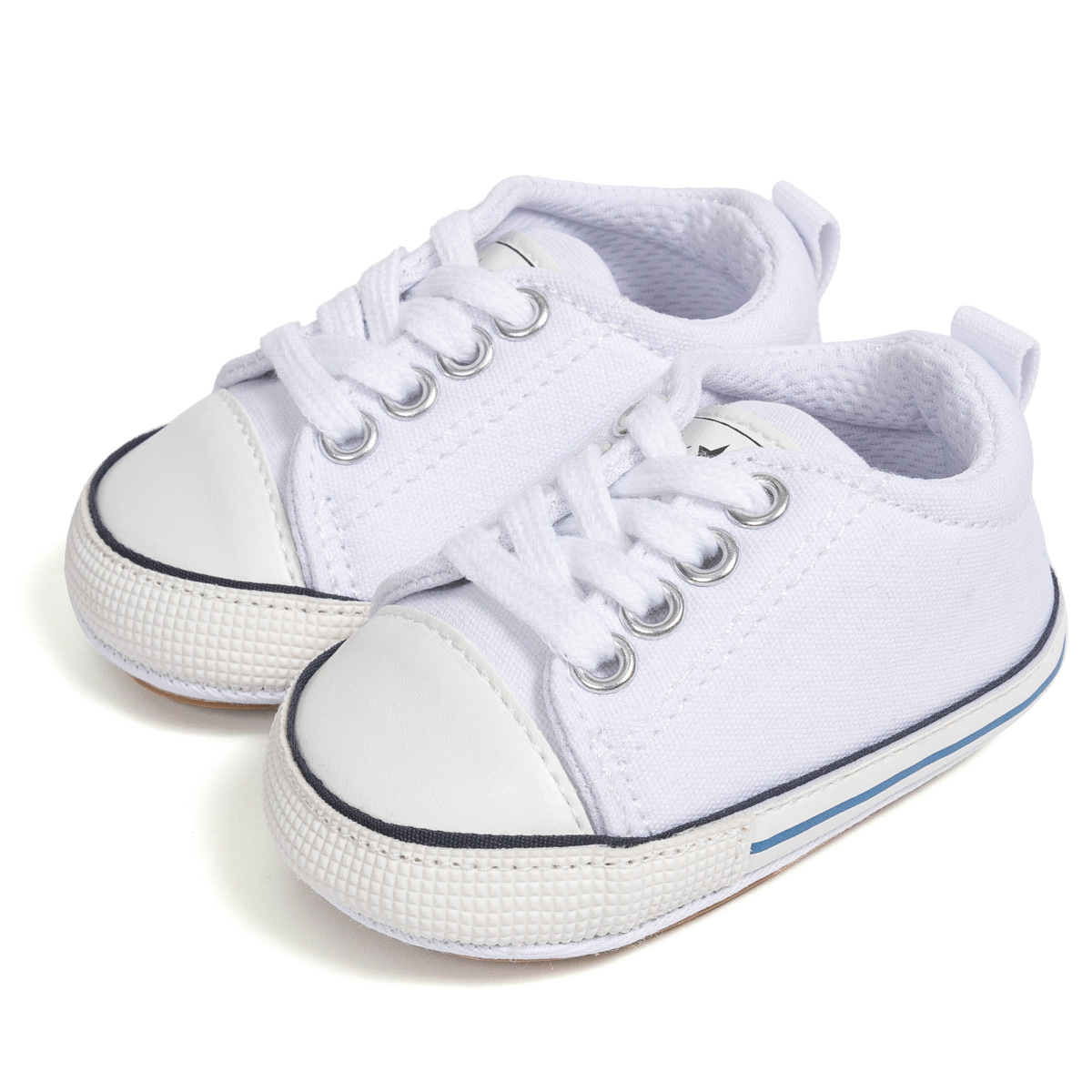 Newborn Classic Five Colors Boys Girls Baby Shoes Happysteps Casual Canvas Sneakers Soft Rubber Soles Anti-slip Unisex Infant First Walkers 0-18M