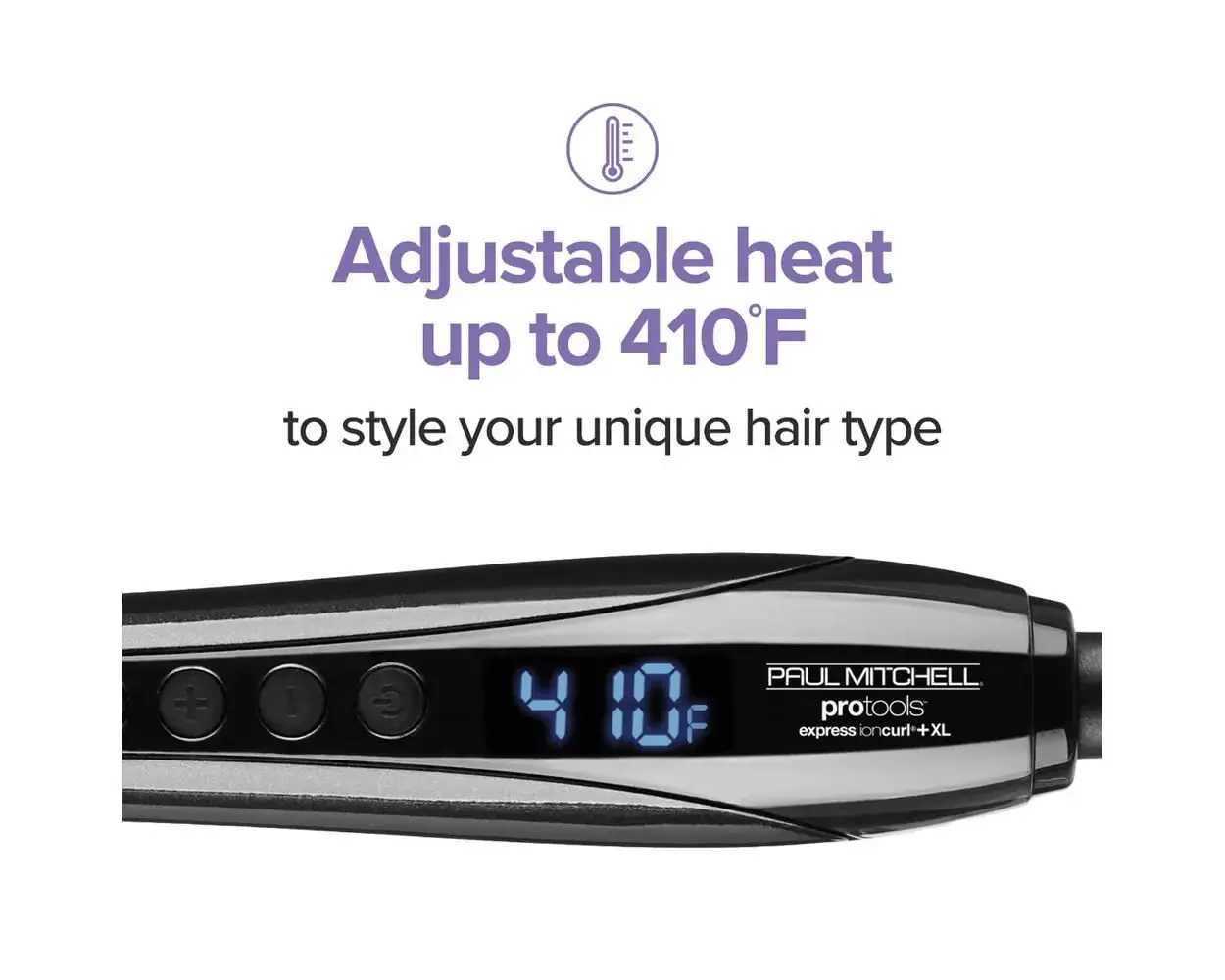 Express Ion Curl Ceramic Curling Iron Fast-Heating For Volume Body + WavesXJ241010