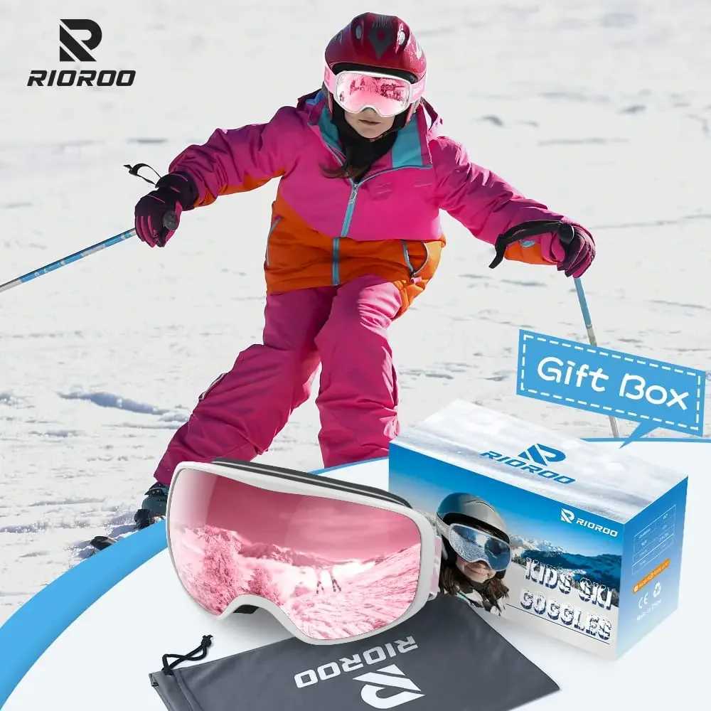 Childrens professional skiing goggles winter skiing/skiing goggles sunglasses anti UV400 sports equipment suitable for children aged 3-10 years old CL