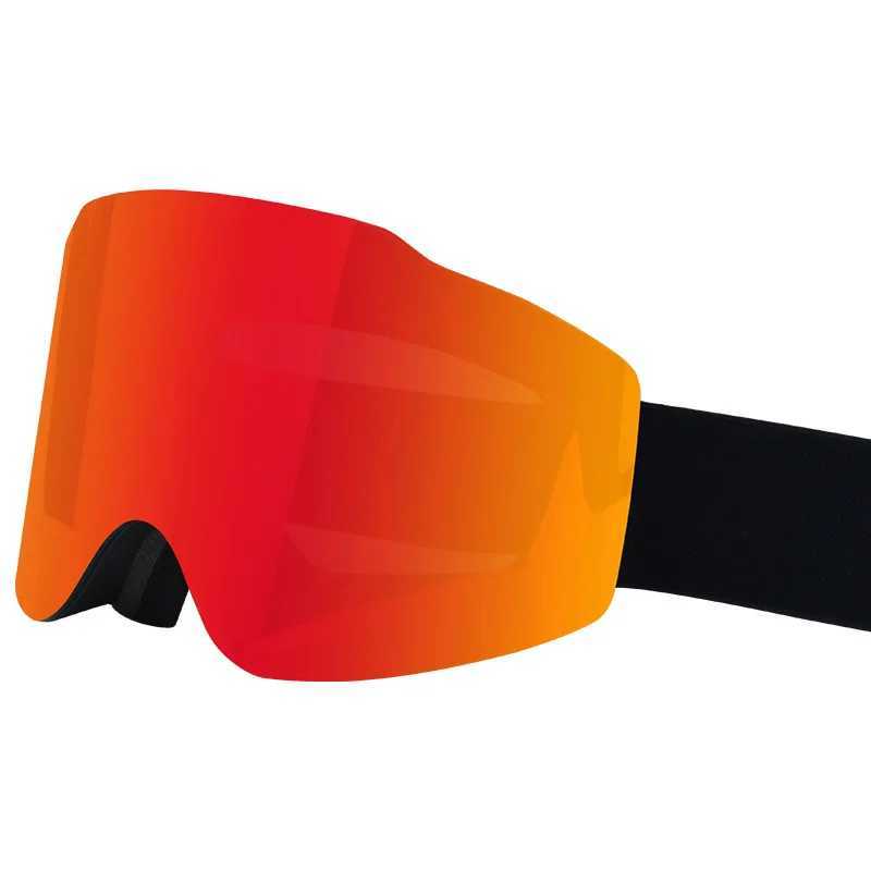 Magnetic ski goggles suitable for women adults teenagers wearing glasses snow goggles interchangeable lenses anti fog ski goggles CL241017