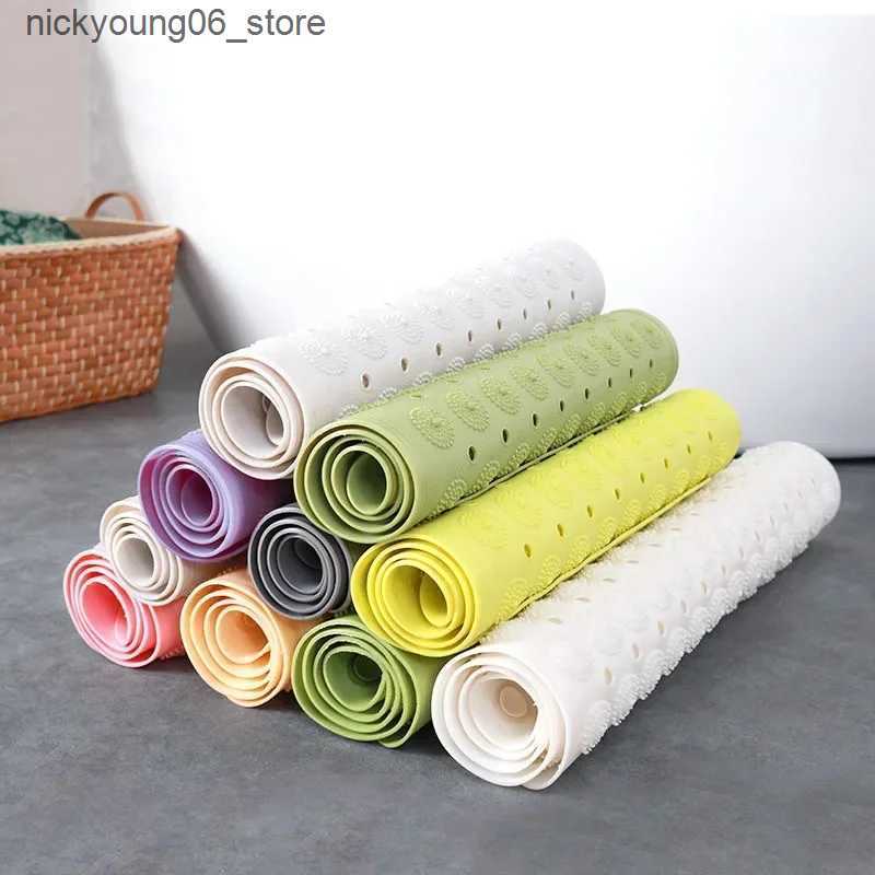 Non-Slip Bath Mats NEW Bath Mat 36x71cm Suction Cup Safety Shower Bathtub Mats Non Slip Bathroom Floor Mat PVC Waterproof Massage Foot Pad L240910