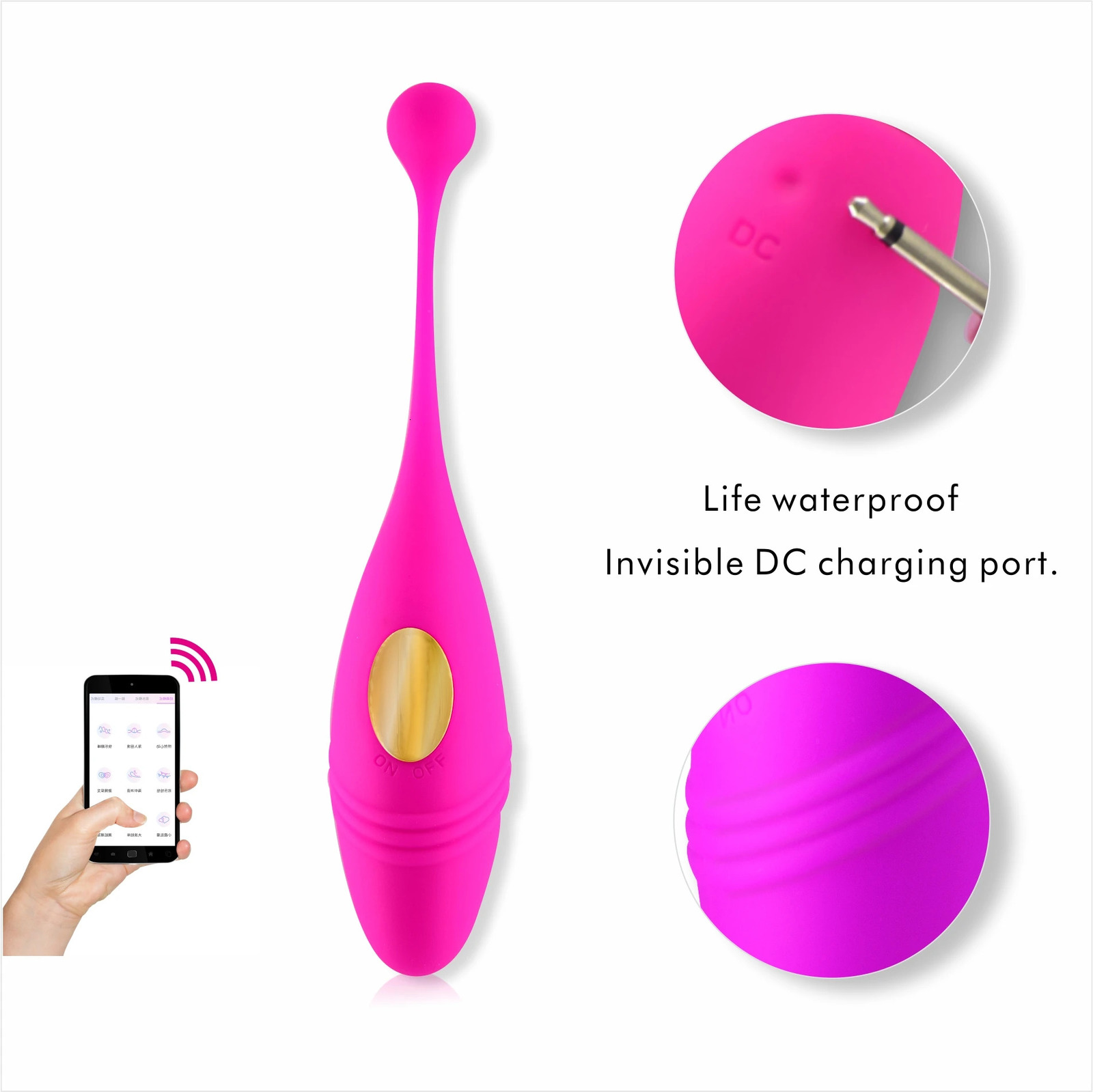 Bluetooth female dildo vibrator wireless application remote control vibrating egg Wifi underwear toy 241009