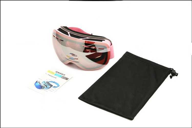 Ski goggles womens winter anti fog with free face mask double-layer UV400 Oculos CL241017