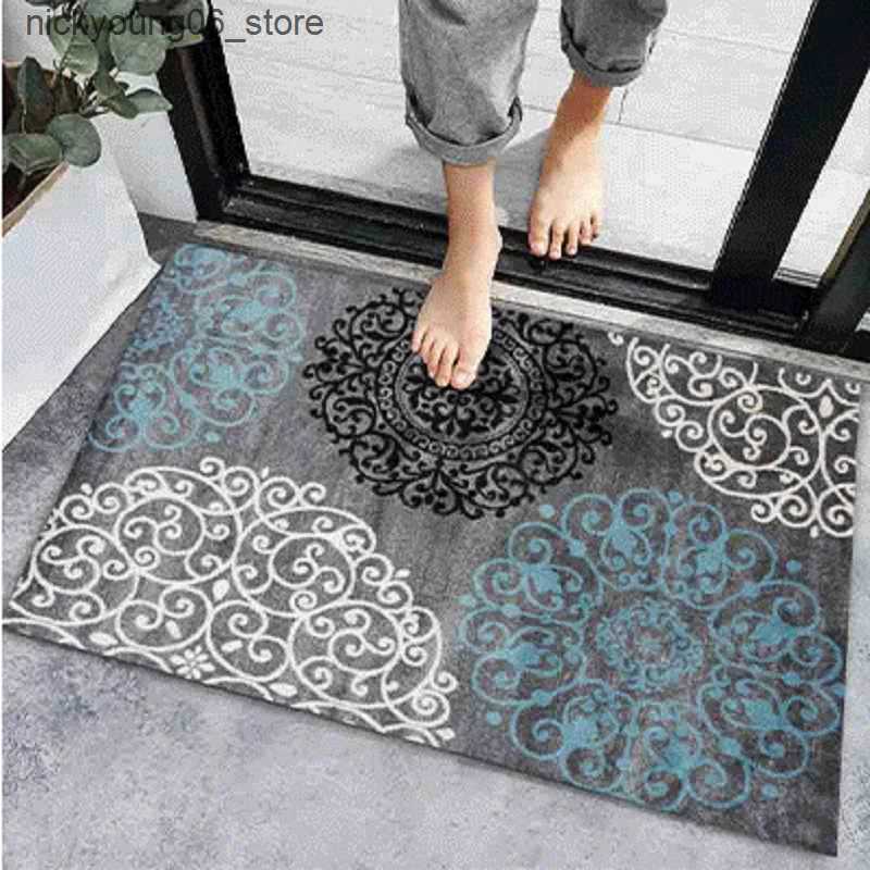 Non-Slip Bath Mats Anti-slip Entrance Door Mat Modern Super Absorbent Bathroom Home Floor Carpet Mat Hallway Floor Carpet Entrance L240910