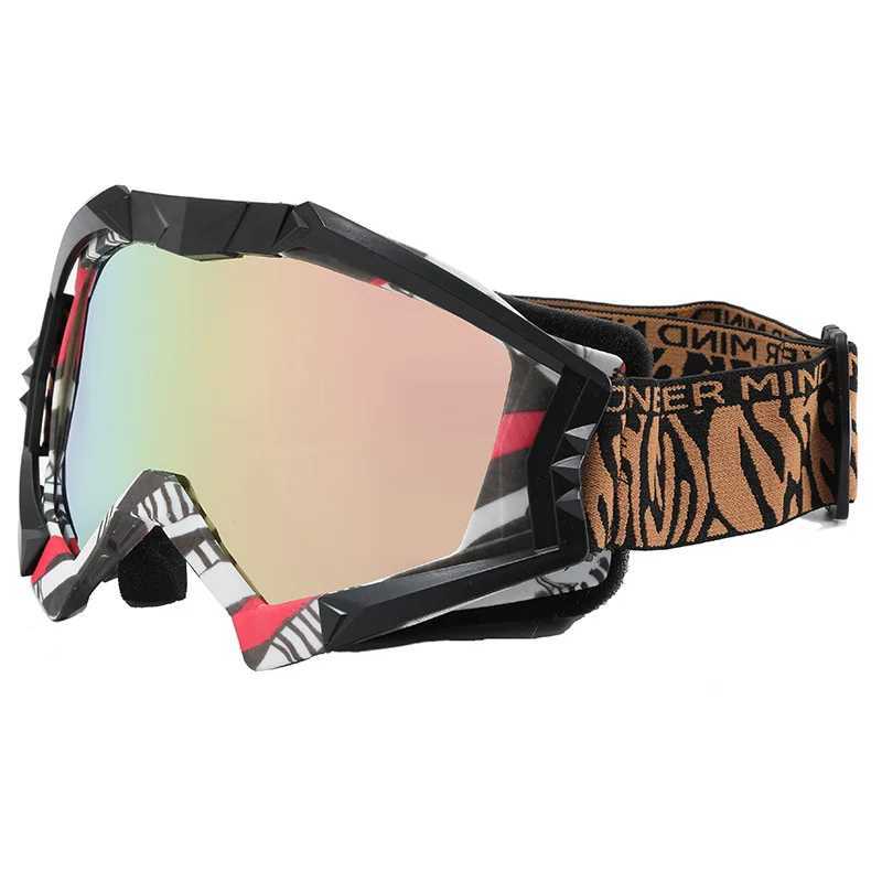 UV400 Winter Ski Glasses Windproof Sports Motorcycle Off road Ski Board Goggles Magnetic Snowbike Sunglasses Ski Eyes CL241010
