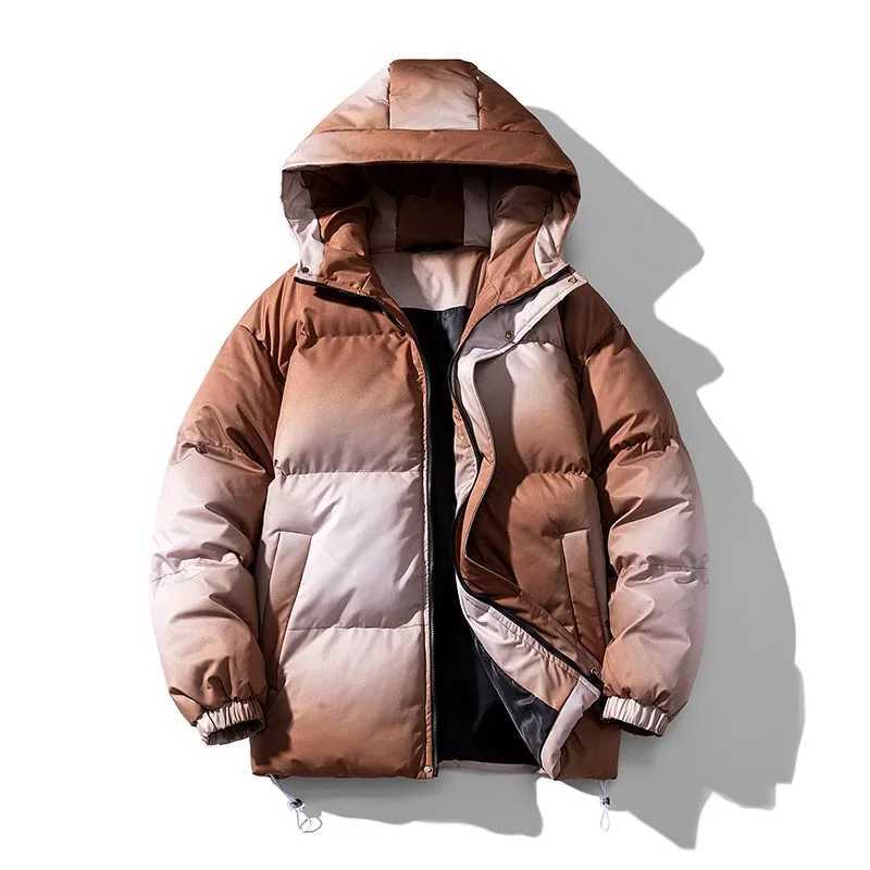 Men's Down Parkas Winter Various Camouflage Styles Warm Thicken Coat Strtwear Retro Warm Hooded Bubble Coat Warm Hooded Puffer Jacket for Male Y2