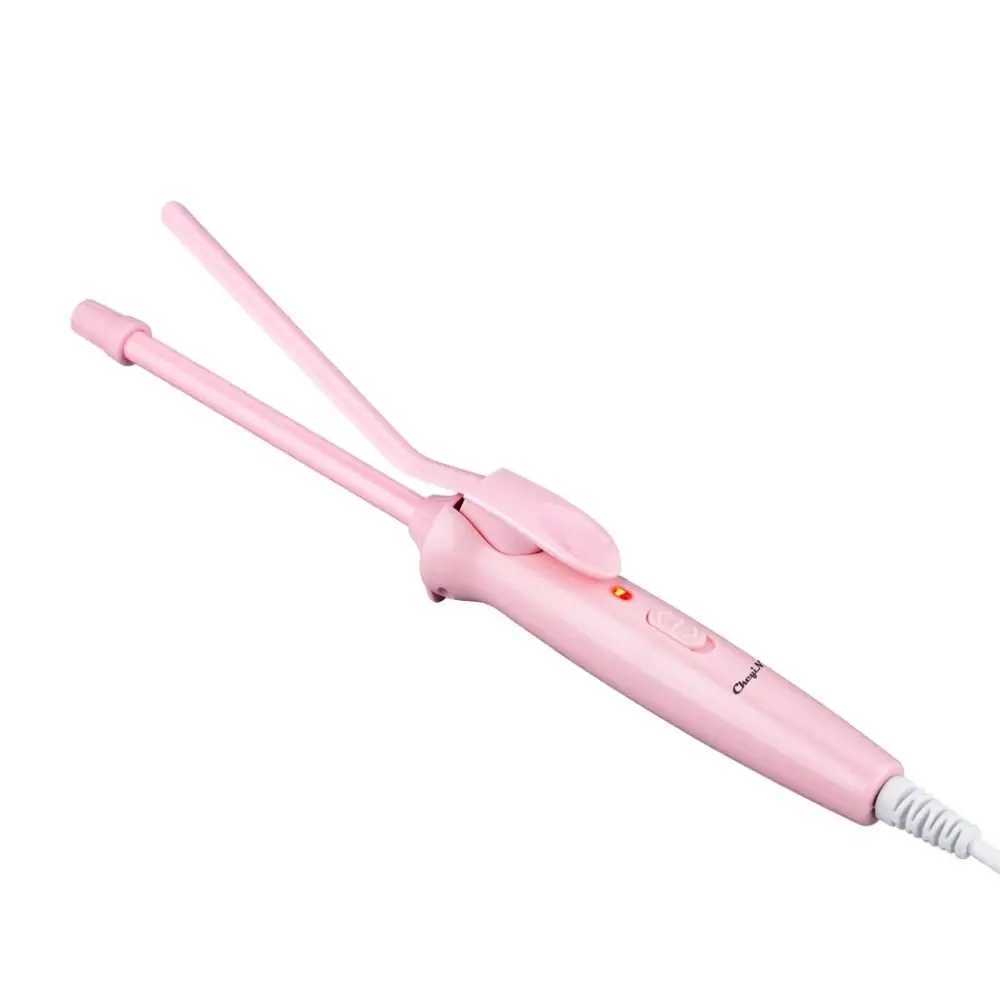 New Professional Mini Hair Curling Iron Superfine Ceramic 9mm Curler Wand Curly Tongs Electric Salon Styling ToolXJ241010