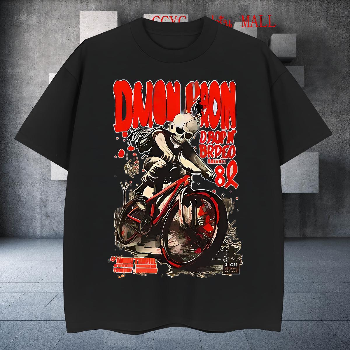 Wholesale Mens T Shirts 230g 100% Cotton skull Hip Hop Street DIY Printed O Neck Short Sleeves Men Tops Tees Custom Tops Shirt